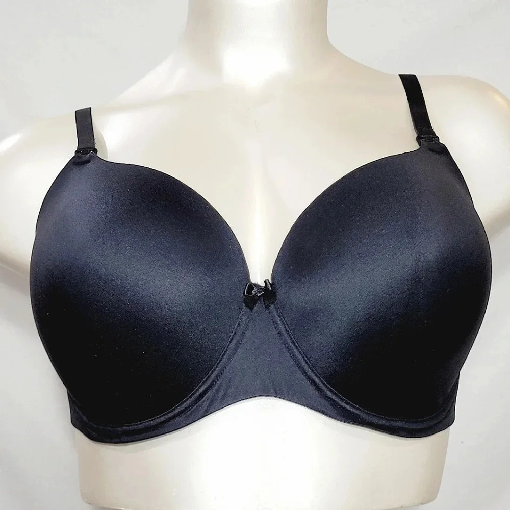36B Gilligan O'Malley Full Coverage Nursing Maternity Underwire Bra Black  New‎